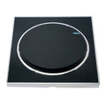 Screwless Flat plate Wall light switches Black Round 1 Gang - Vintagelite