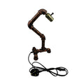 Retro Industrial Table Lamp Rustic Red Water pipe Lamps E27 Loft Light - Vintagelite