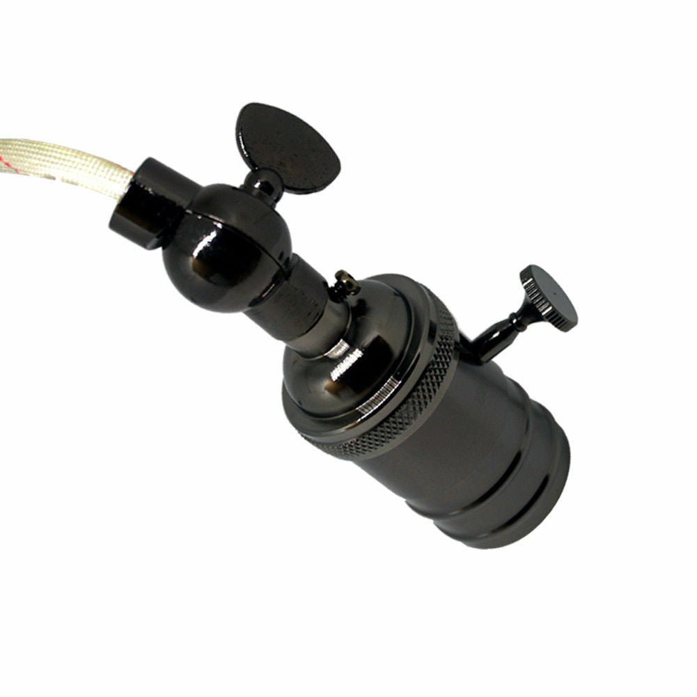 Black Vintage Sconce E27 Industrial Edison Wall Loft Retro Lamp Bulb Holder - Vintagelite