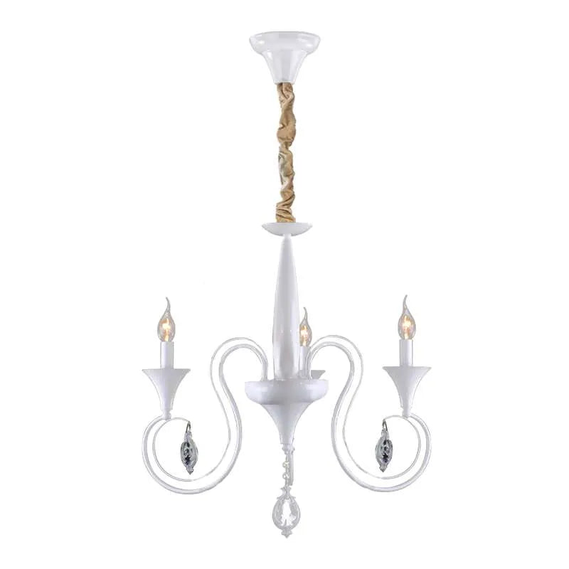 White Candle Chandelier 