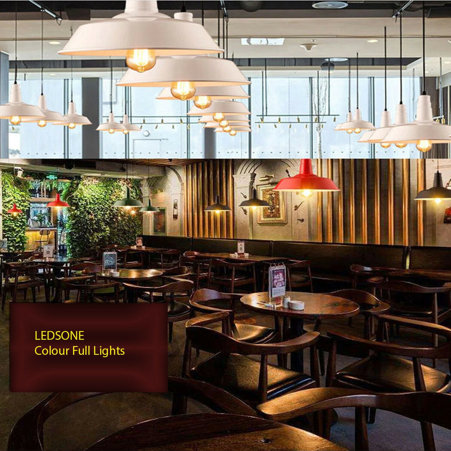 White Modern Metal Plated Lampshade Ceiling Pendant Lighting-Application Image