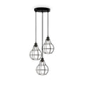 3 Way Wire Cage E27 Pendant Light