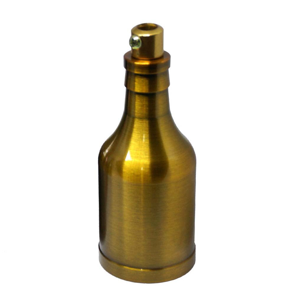 Yellow Brass Bottle Type Bulb Holder Pendant Light - Vintagelite