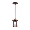 Industrial Vintage Mini Spiral Cage Hanging Pendant Light