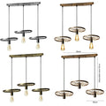 Vintage Ceiling Rose 3 Wheel Light Hanging Pendant Lamp