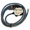 3Core Cable Plug in Pendant Set with Dimmer Switch 2M -Black & White~2932 - Vintagelite