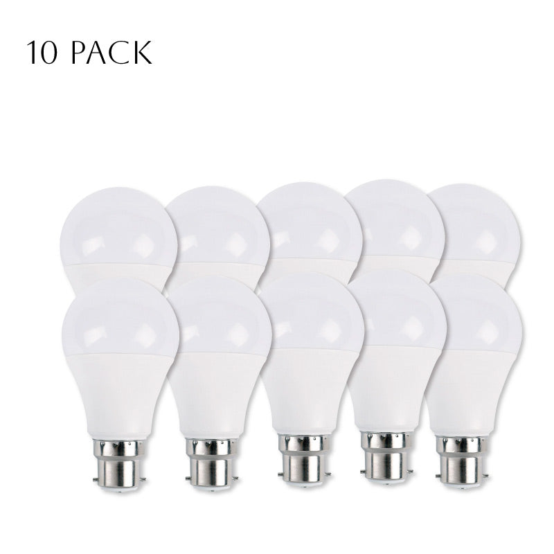 Cool White Lighting 9W LED Light bulb B22 base- Pack~3041