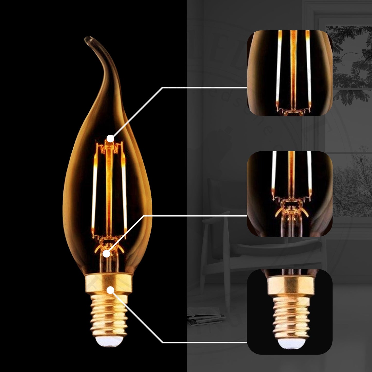 incandescent bulb filament