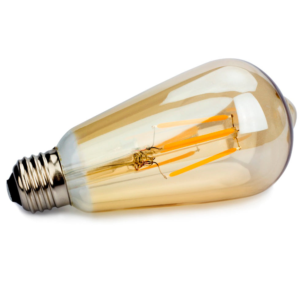 LED ST64 E27 4W Dimmable Globe Industrial Vintage Bulb - Vintagelite