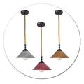 Industrial Hemp Rope Cone Shade Pendant Hanging Lightings