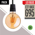 LED G95 E27 8W Dimmable Globe Industrial Vintage Bulb~2973 - Vintagelite