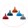 Modern Single Curved Hanging Contemporary Dome Light Pendant