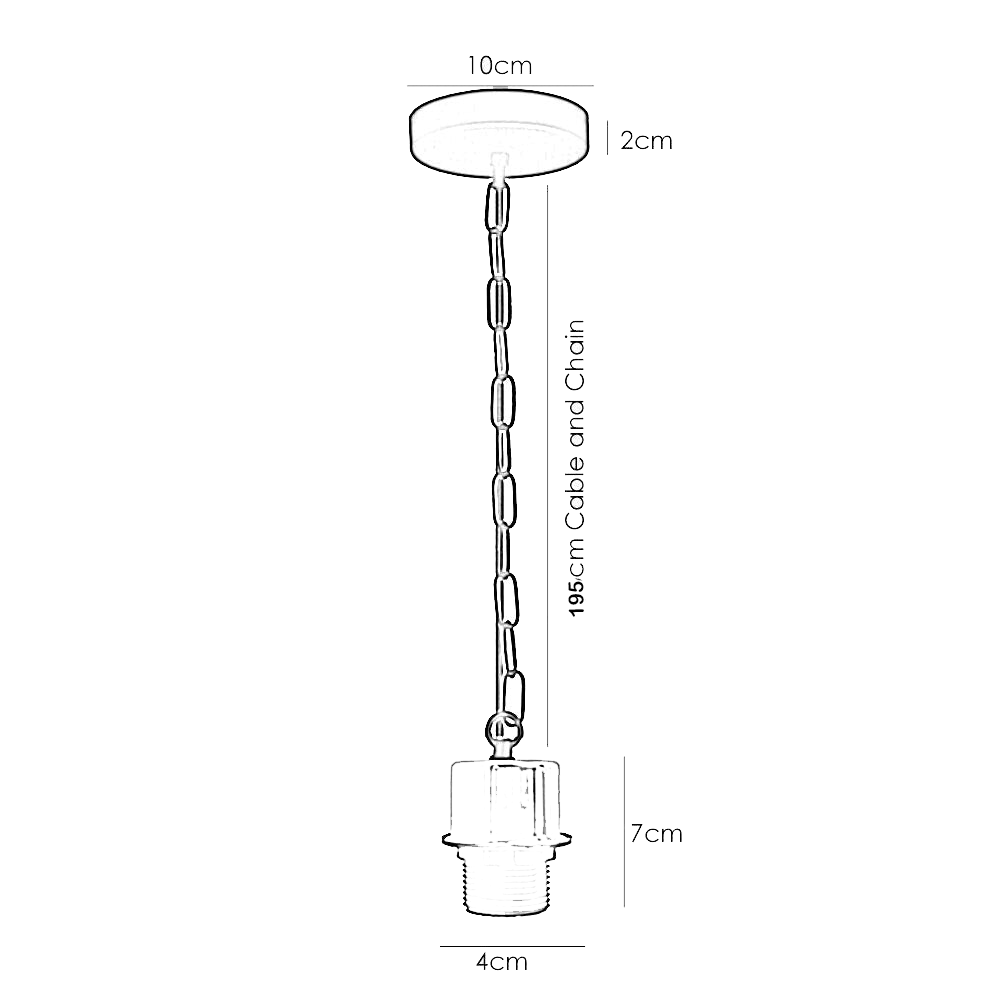 pendant light fittings size image