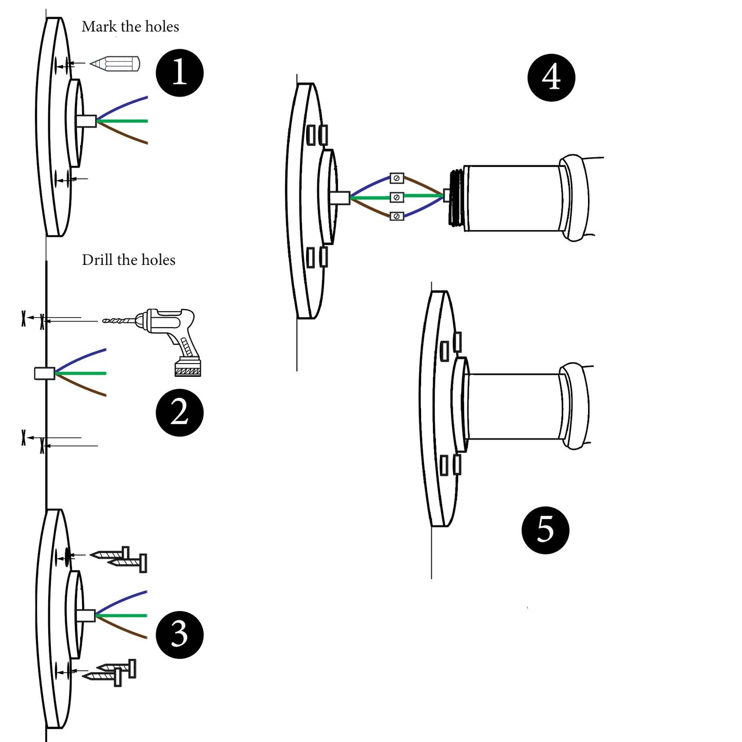 Brushed Copper Industrial Cage Lights Metal Water Pipe Wall Lamp-Structure image