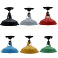 Modern Vintage Industrial Flush Mount Metal Fitting Scones Ceiling Light Shade with Screw E27 Bulb~1838 - Vintagelite