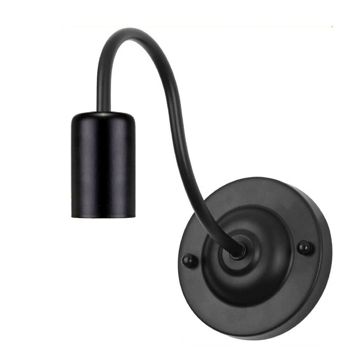 Vintage Industrial Black Swan Neck Wall Sconce-e27 lamp holder Light
