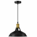 Vintage Black Barn Slotted Chandelier Pendant Hanging Lighting