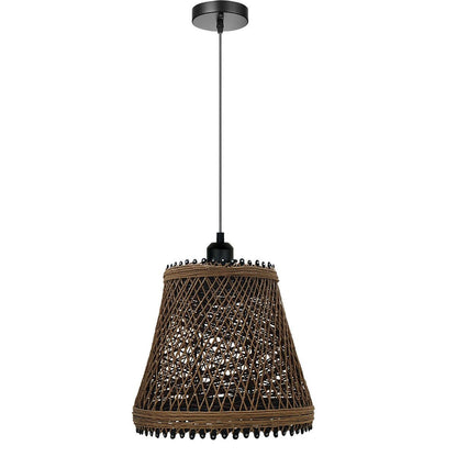  2PACK Rattan Cage Shade Wicker Echo friendly Pendant Light