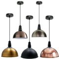 Modern Industrial Curved Dome Shade Pendant Hanging Lights