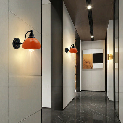 modern black swan neck wall light-Application image