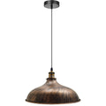 Brushed Copper Industrial Big Barn Demo Shade Pendant Lighting