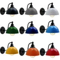 modern black swan neck wall light