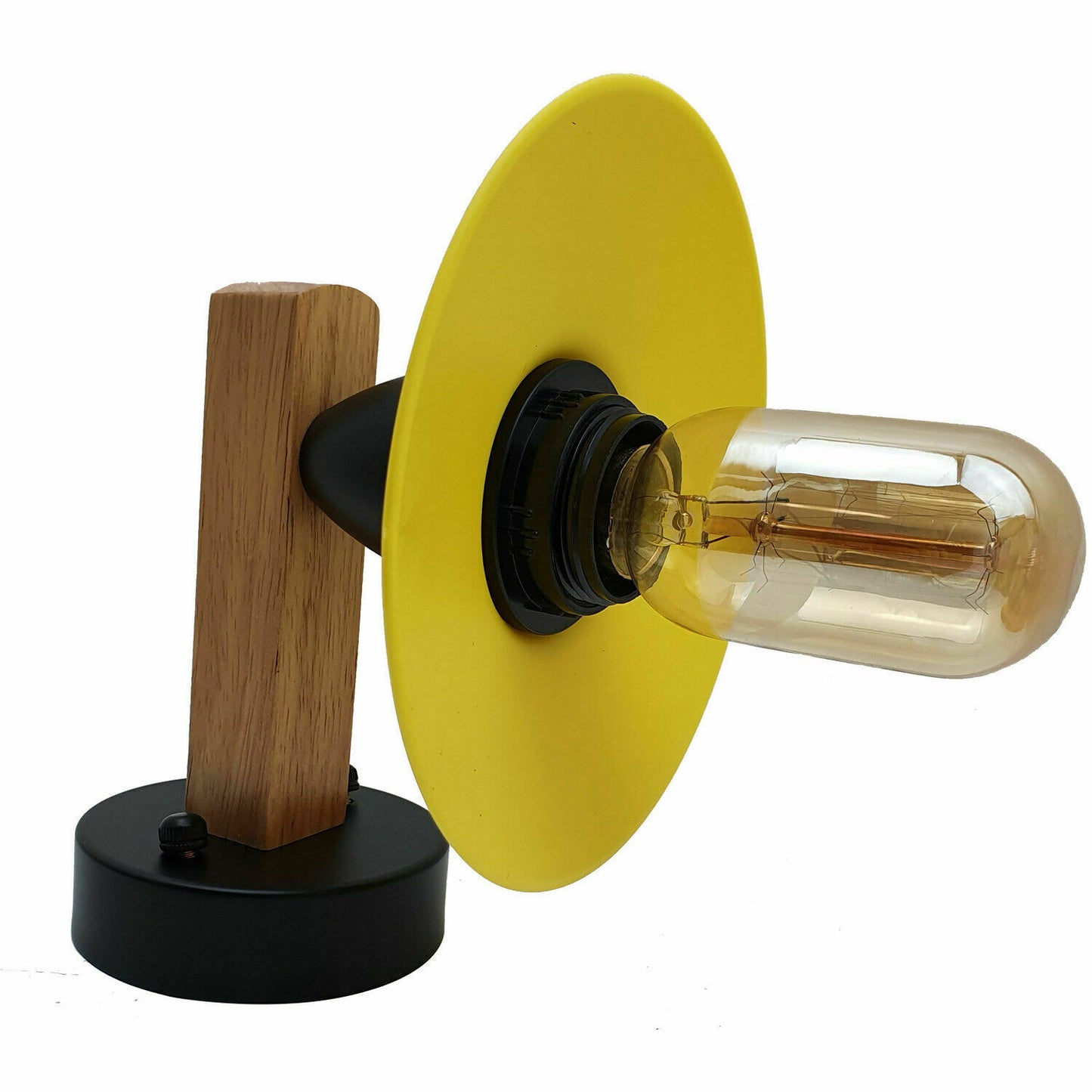 Contemporary Wooden PVC Wall Sconce - E27 Stylish Indoor Lighting