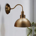 swan neck copper wall lights