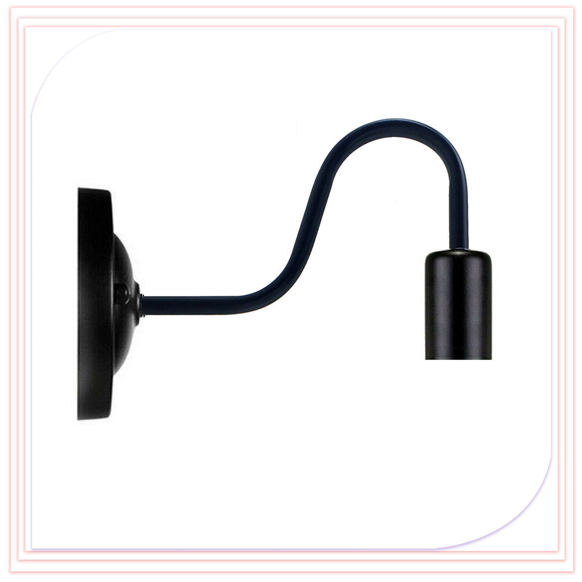 Modern Black Wall Sconce Light Lamp Holder