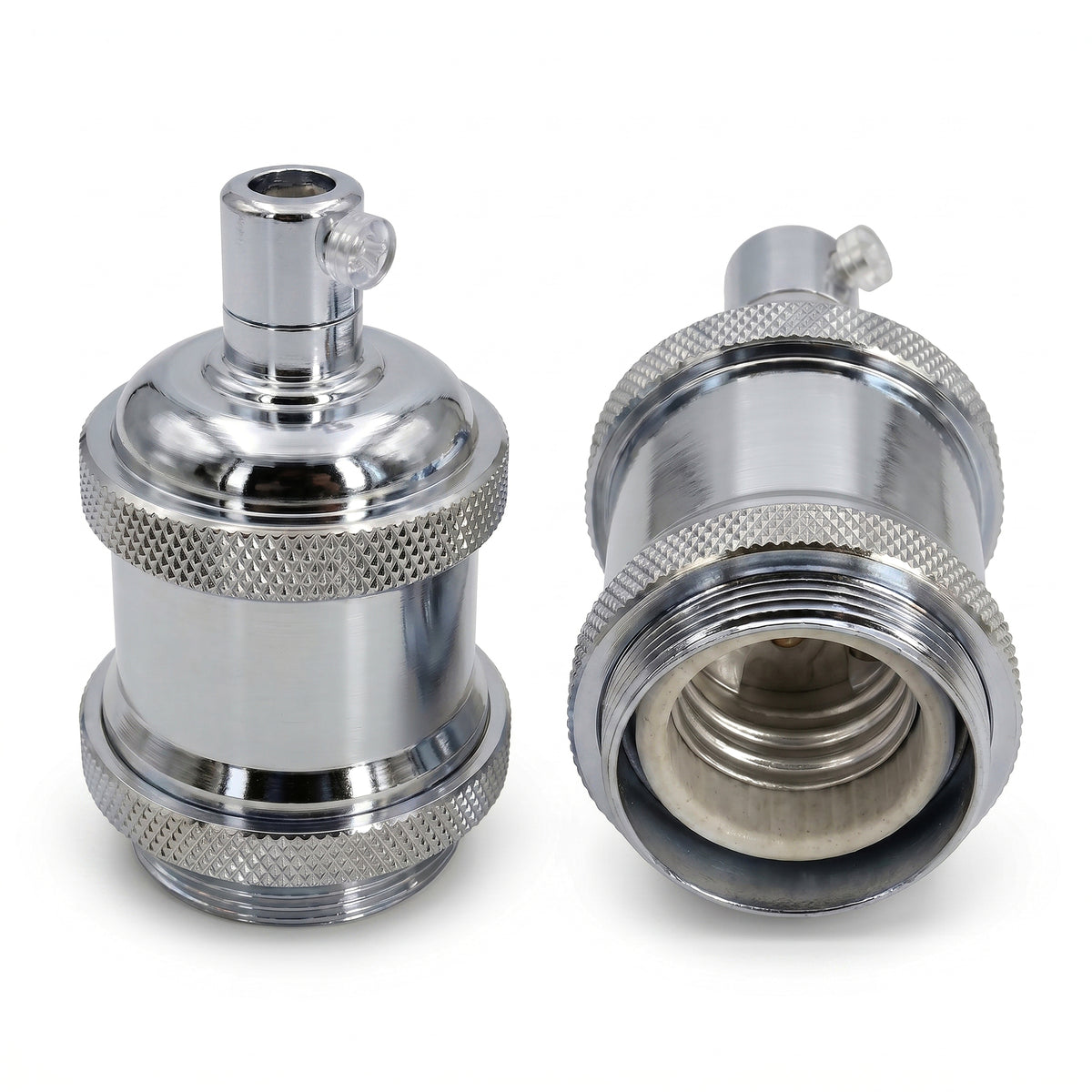 E27 Retro Metal Lamp Holder, Vintage Edison Screw Bulb Socket for Pendant Lights ~3270