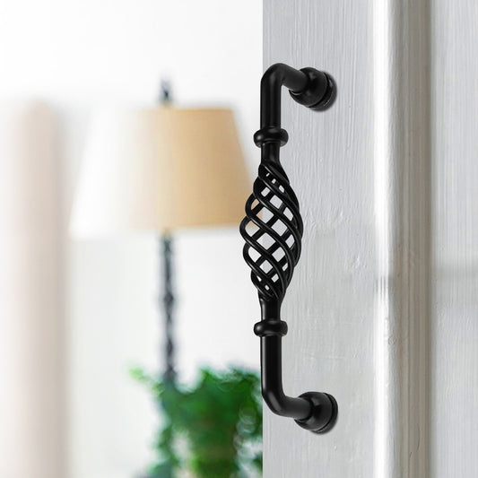 Vintage Black Bird Cage Cupboard Door Drawer Pull Handles ~3751 - Vintagelite