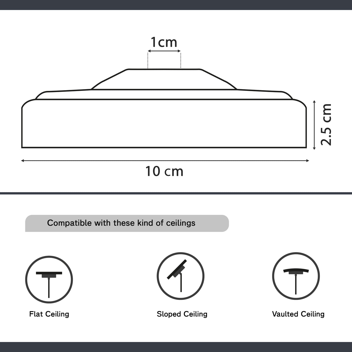 Ceiling Rose Hook Plate For Light Fitting Chandelier 105mm Dia Choose Finish ~ 1211