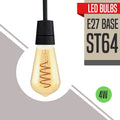 Vintage Antique Style Edison LED Soft Light ST64 4w Bulb~2522 - Vintagelite