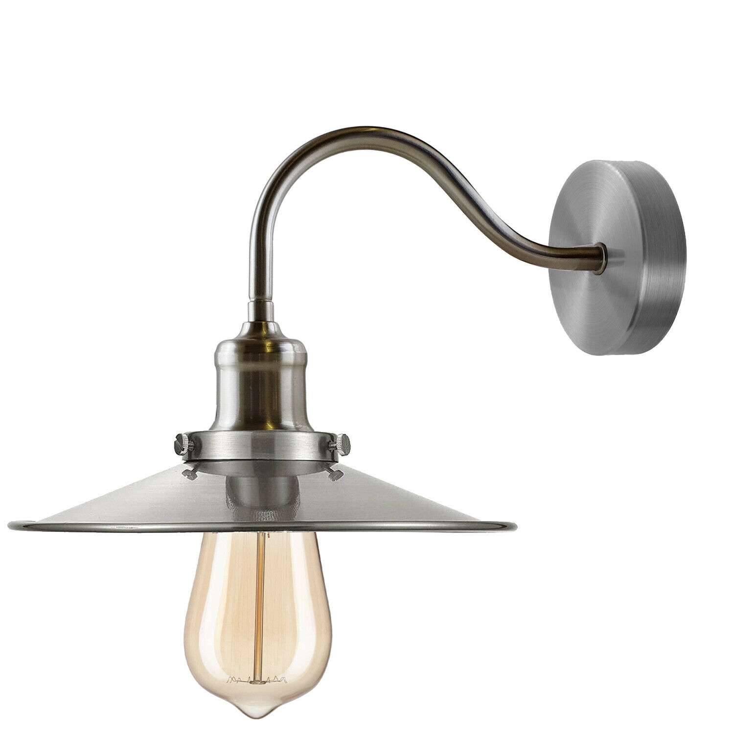 Vintage Industrial Wall Sconce Timeless Metal Light Fitting~3782 - Vintagelite