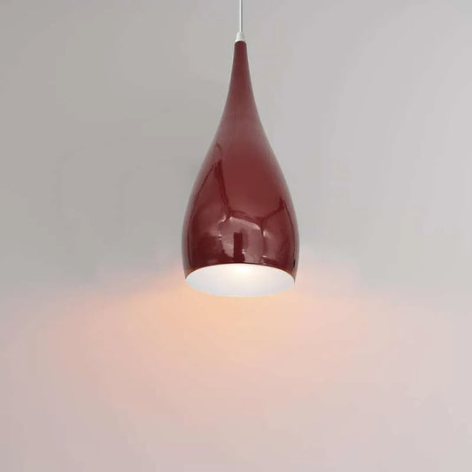 Industrial Sleek Long Drop Fitting Iron Shade Pendant Light