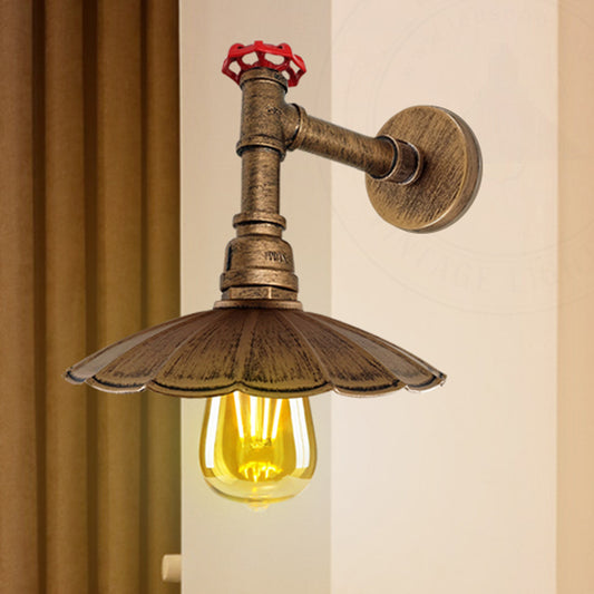 Industrial Pipe Lighting Umbrella  Shade Metal Lamp Ideal for Dining Room or Bedroom Study-Application image