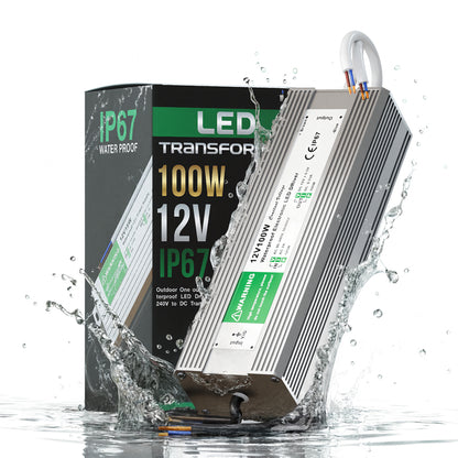 DC12V IP67 Waterproof LED Power Supply 10W-350W~4056