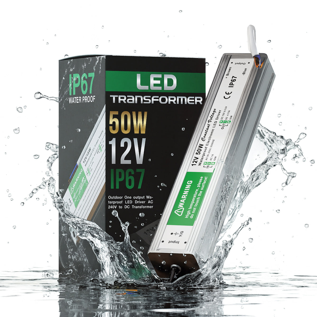DC12V IP67 Waterproof LED Power Supply 10W-350W~4056