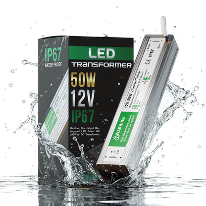 DC12V IP67 Waterproof LED Power Supply 10W-350W~4056