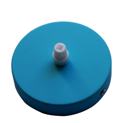 Blue Ceiling Rose Single Point Drop Outlet Light Fitting