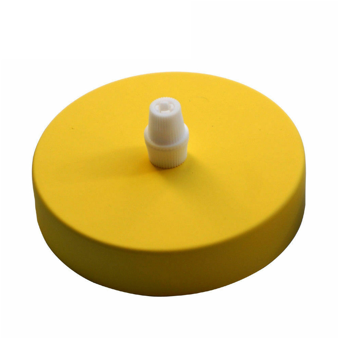Yellow Ceiling Rose Single Point Drop Outlet Light Fitting