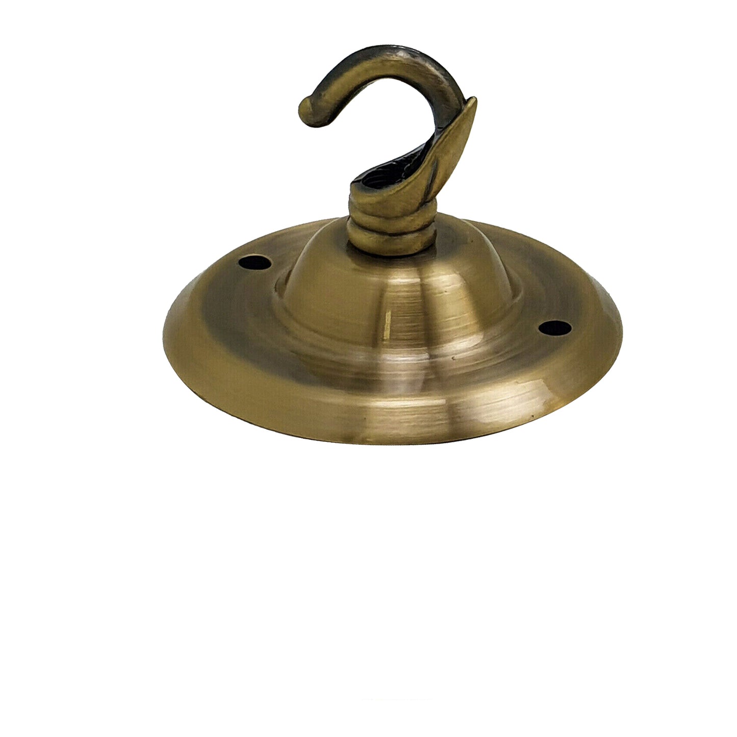 75mm Front Fitting Colour Ceiling Hook With Single Point Drop Outlet Plate ~ 1197