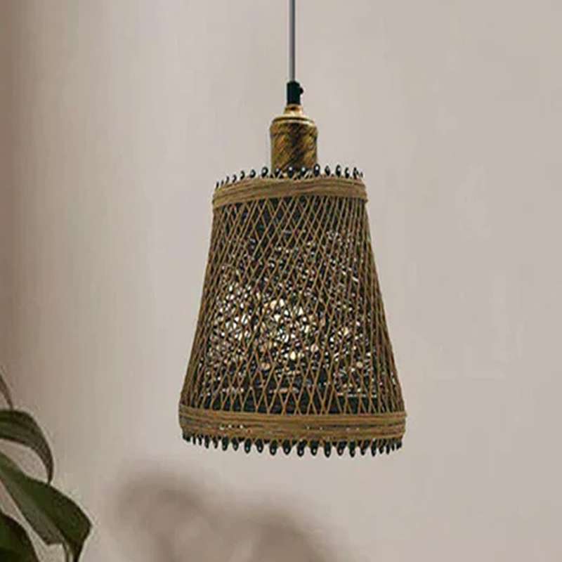 Vintage Nest Bird Cage Woven Rattan Creative Pendant Lights  Lamp Cage~1790