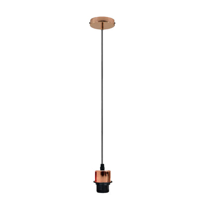 Rose Gold E27 Pendant Light Lampshade Addable Lamp Holder~3063
