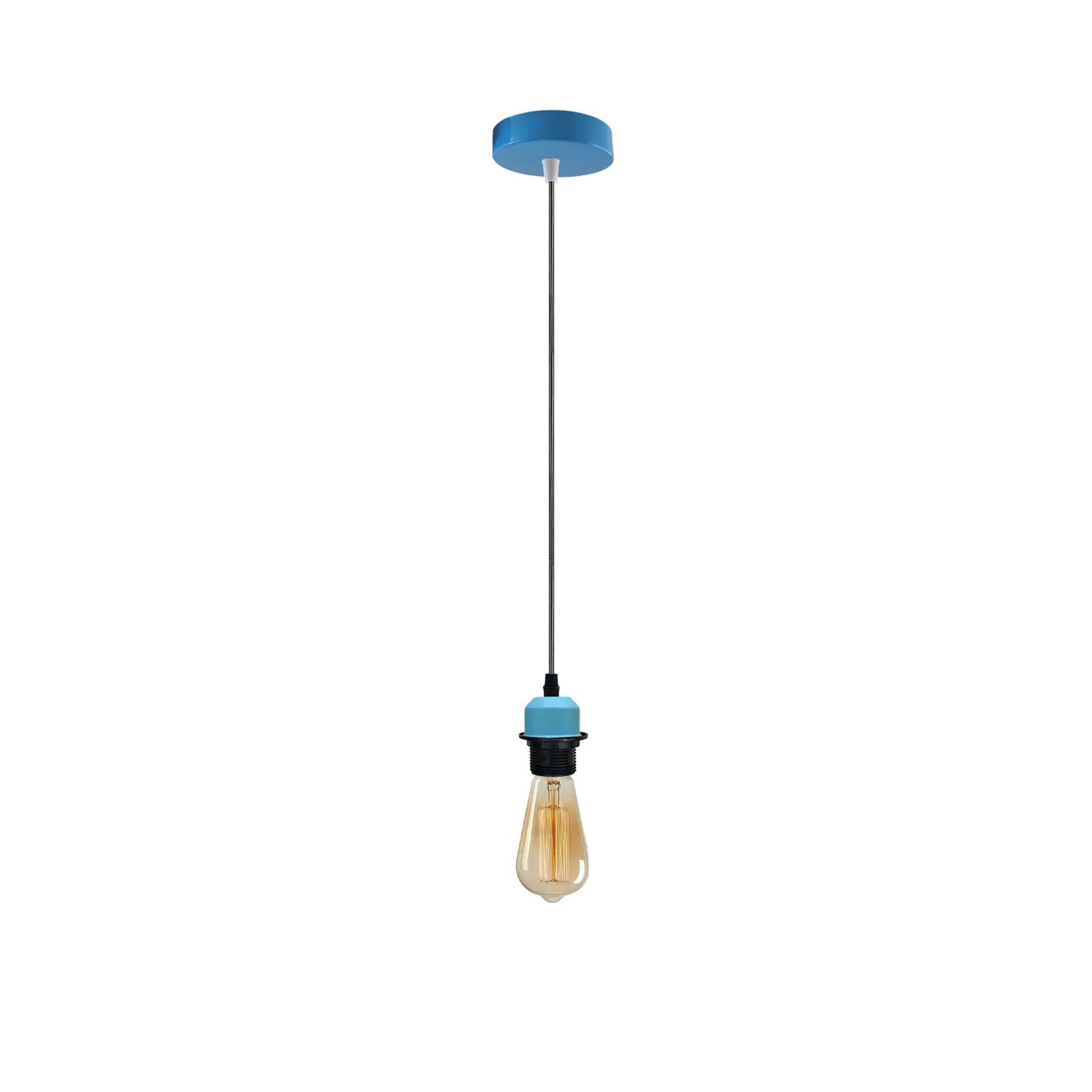 Blue Pendant Lamp Holder - A Stylish and Functional Lighting Fixture for Your Space