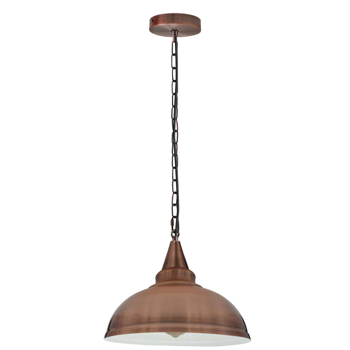 Vintage Metal Adjustable Chain Hanging Ceiling Pendant Light ~3792 - Vintagelite