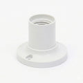 E27 Surface Mount Lamp Holder Black or White Plastic~4074