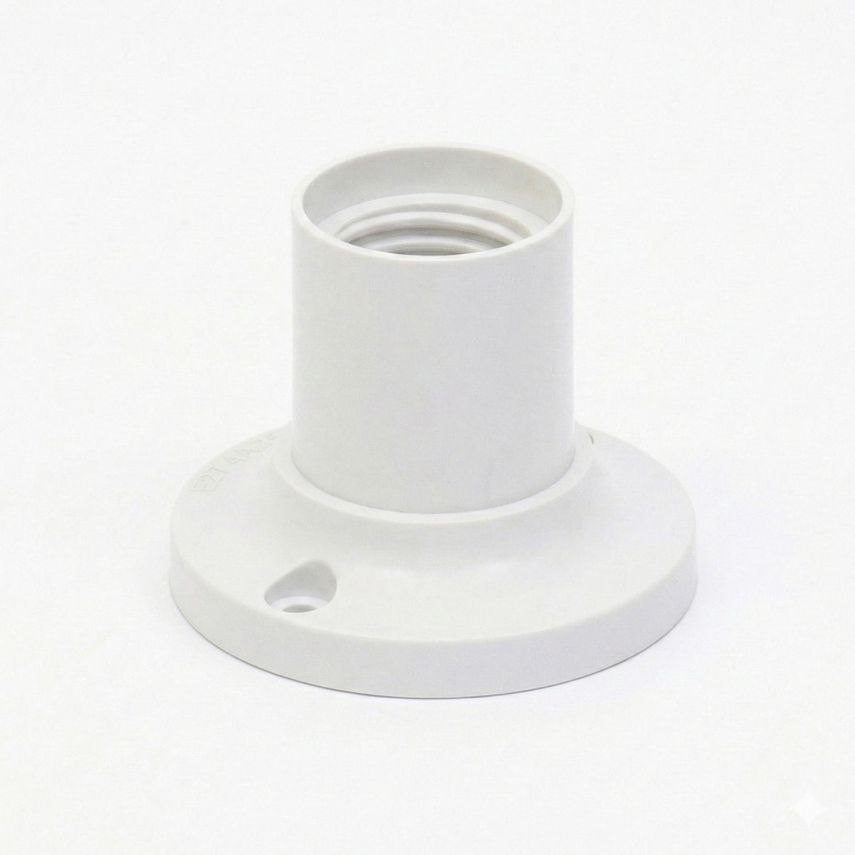 E27 Surface Mount Lamp Holder Black or White Plastic~4074