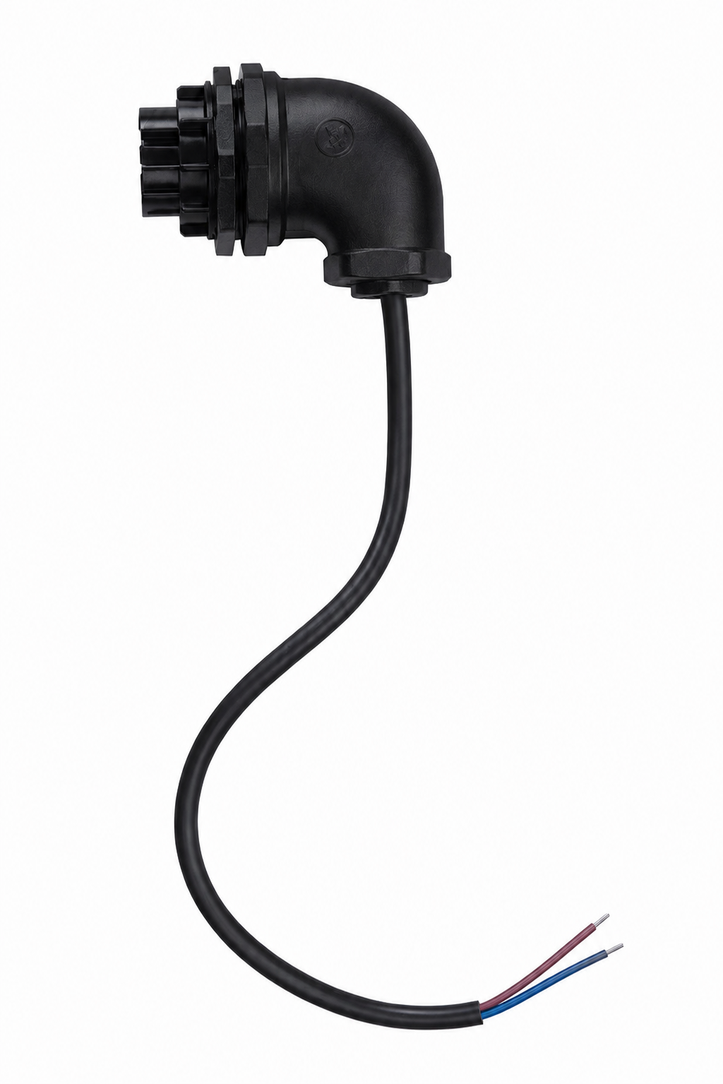 E27 Lamp Holder with 45cm Black Cable – Iron & Bakelite ~4057