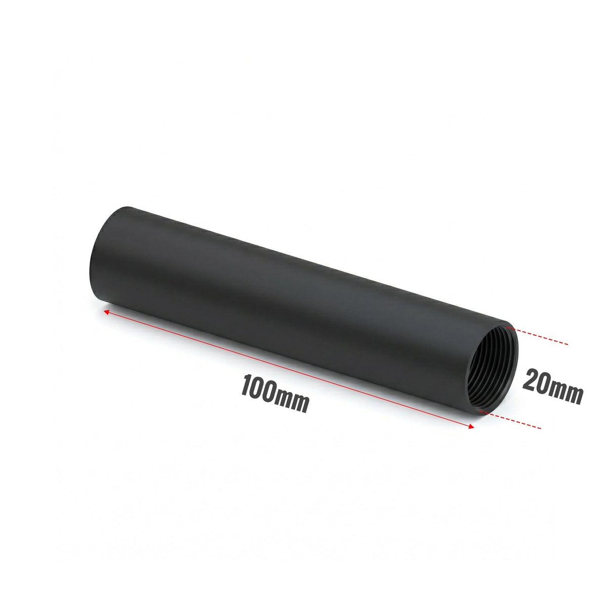 Black Metal Female Threaded Pipe Fitting 50mm and 100mm~4050